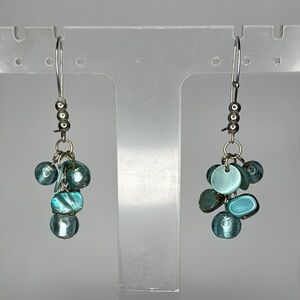 Elegant Blue Dangle Earrings